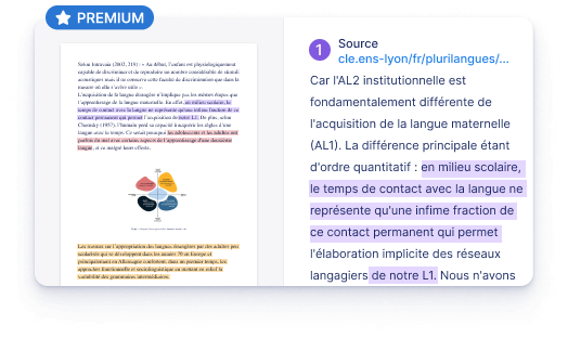 rapport de plagiat côte à côte